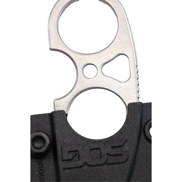 SOG Snarl Fixed Blade Finger Knife Stainless Steel w Brous Blades Sheath JB01KCP - Picture 7 of 10